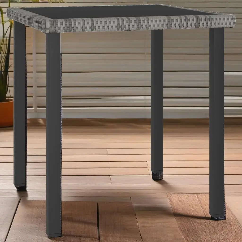3-Piece Gray Poly Rattan Patio Dining Set - Stylish Outdoor Furniture for Garden & Balcony
3-Piece Gray Poly Rattan Patio Dining Set - Stylish Outdoor Furniture for Garden & Balcony