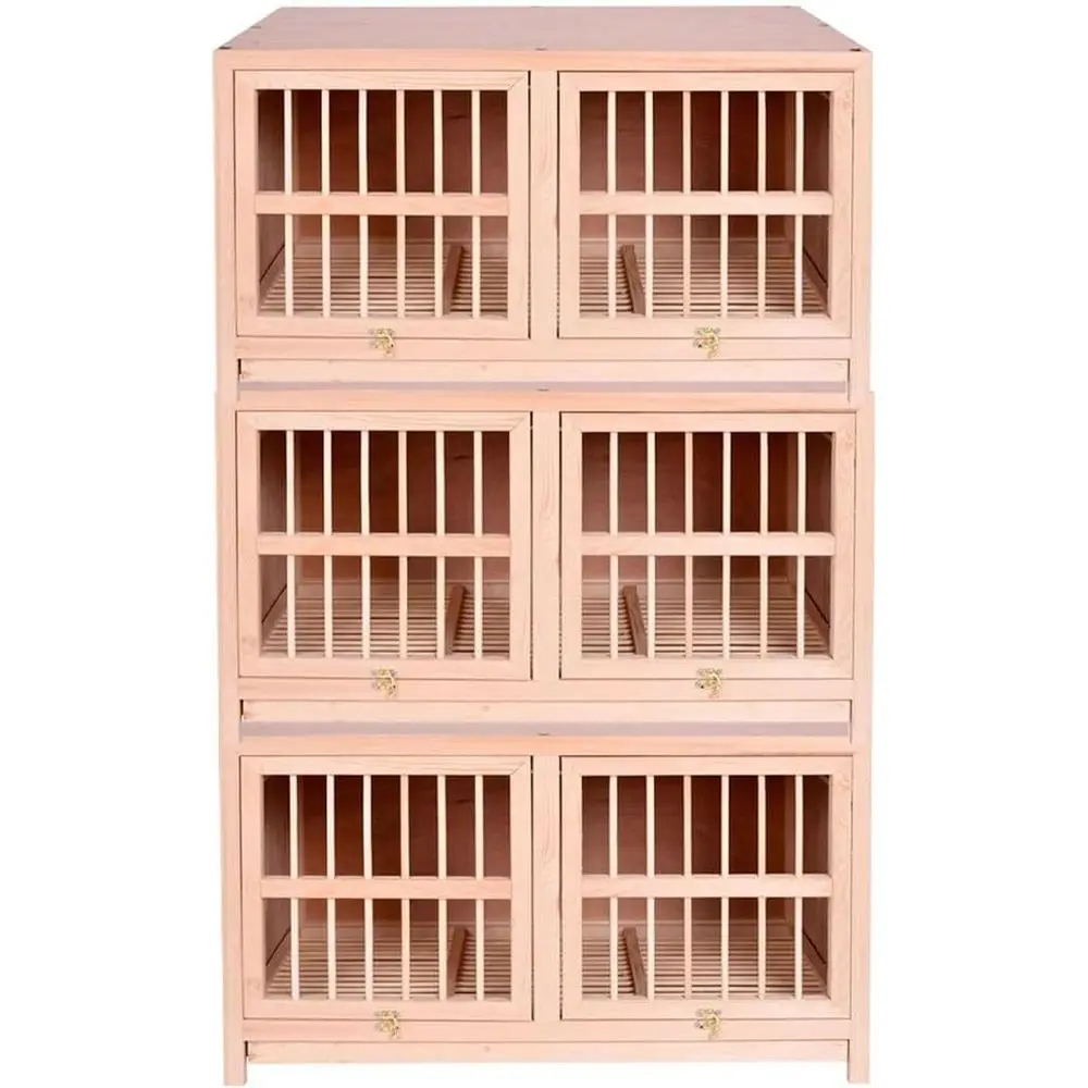 Набор из 3 деревянных клетки для разведения на открытом воздухе, длина 70 см, с разделенным дизайном.
Набор из 3 деревянных клетки для разведения на открытом воздухе, длина 70 см, с разделенным дизайном.