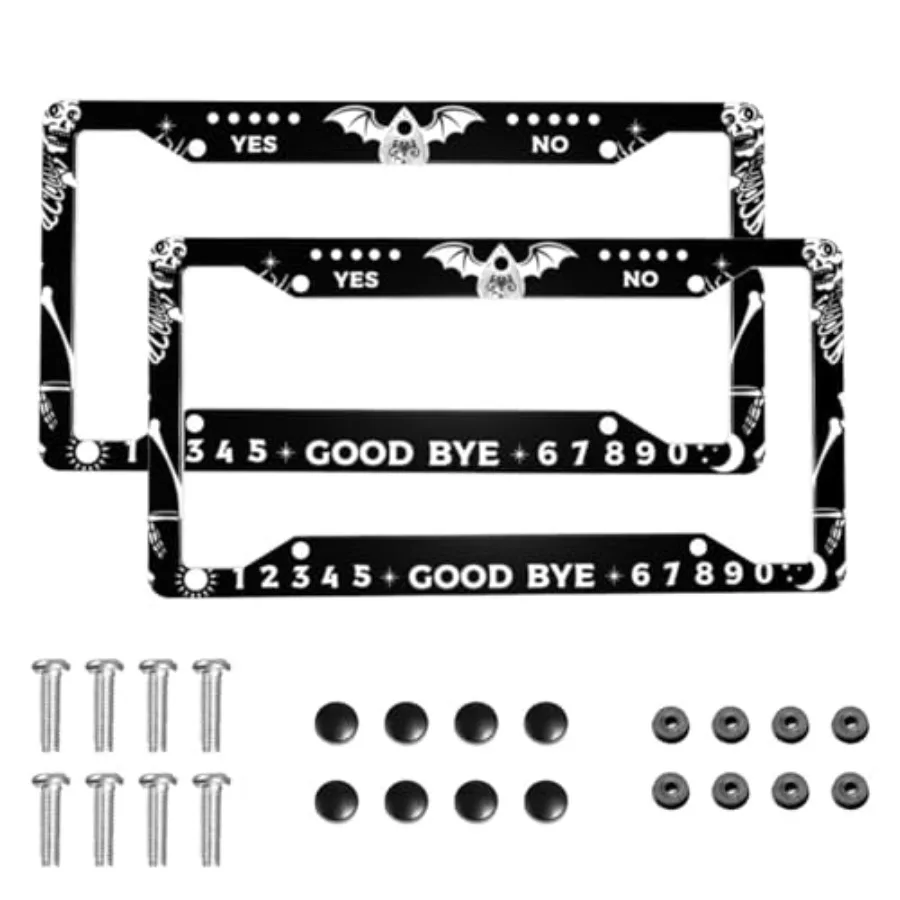 Skull Gothic License Plate Frame 2 Pack License Plate Holder Universal Aluminum License Plate Cover Car Accessories for Men Wom
Skull Gothic License Plate Frame 2 Pack License Plate Holder Universal Aluminum License Plate Cover Car Accessories for Men Wom
