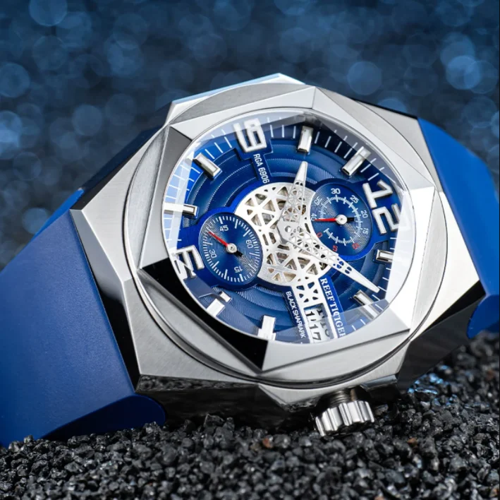 Мужские автоматические часы Reef Tiger, 43 мм, механические наручные часы, светящийся сапфировый шестиугольный безель, башня, кран, циферблат
Мужские автоматические часы Reef Tiger, 43 мм, механические наручные часы, светящийся сапфировый шестиугольный безель, башня, кран, циферблат
