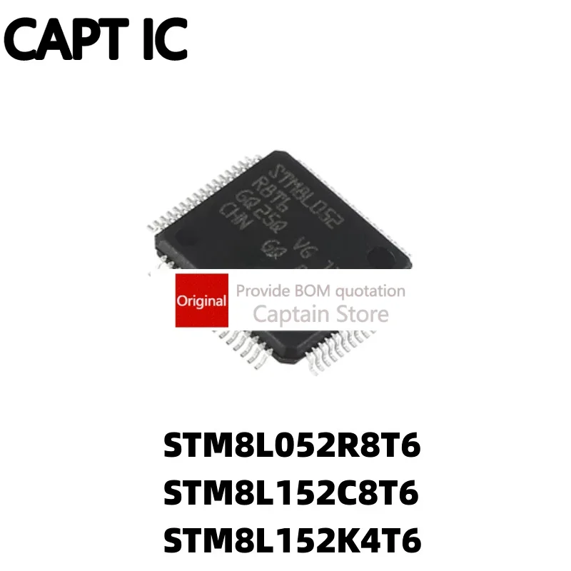 5шт STM8L052R8T6 STM8L152C8T6 STM8L152K4T6 
5шт STM8L052R8T6 STM8L152C8T6 STM8L152K4T6