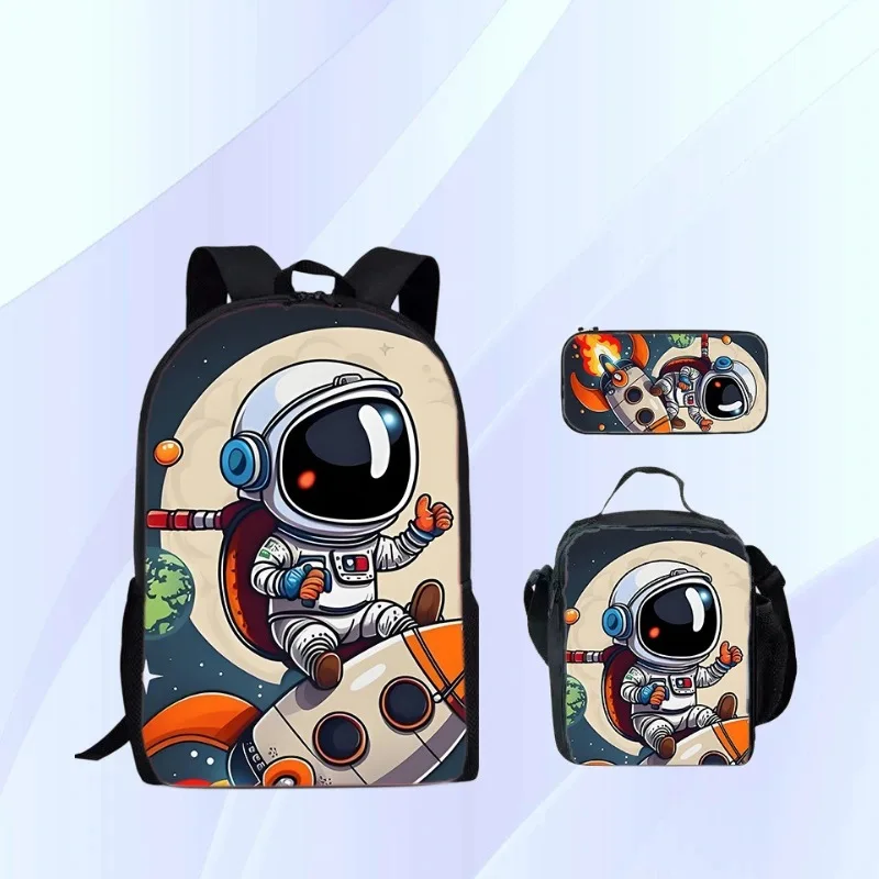 Astronaut astronaut anime character three piece backpack ice pack, pencil case storage, student backpack, casual and fashionable
Astronaut astronaut anime character three piece backpack ice pack, pencil case storage, student backpack, casual and fashionable