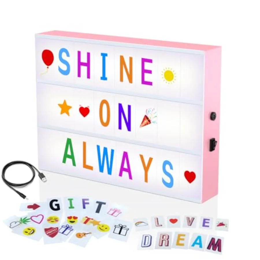 Cinema Light Box, Cool Stuff Christmas Birthday Gifts for 8 9 10 11 12 Year Old Teen Girl/Women, DIY Lightbox for Teen Girls Ro
Cinema Light Box, Cool Stuff Christmas Birthday Gifts for 8 9 10 11 12 Year Old Teen Girl/Women, DIY Lightbox for Teen Girls Ro