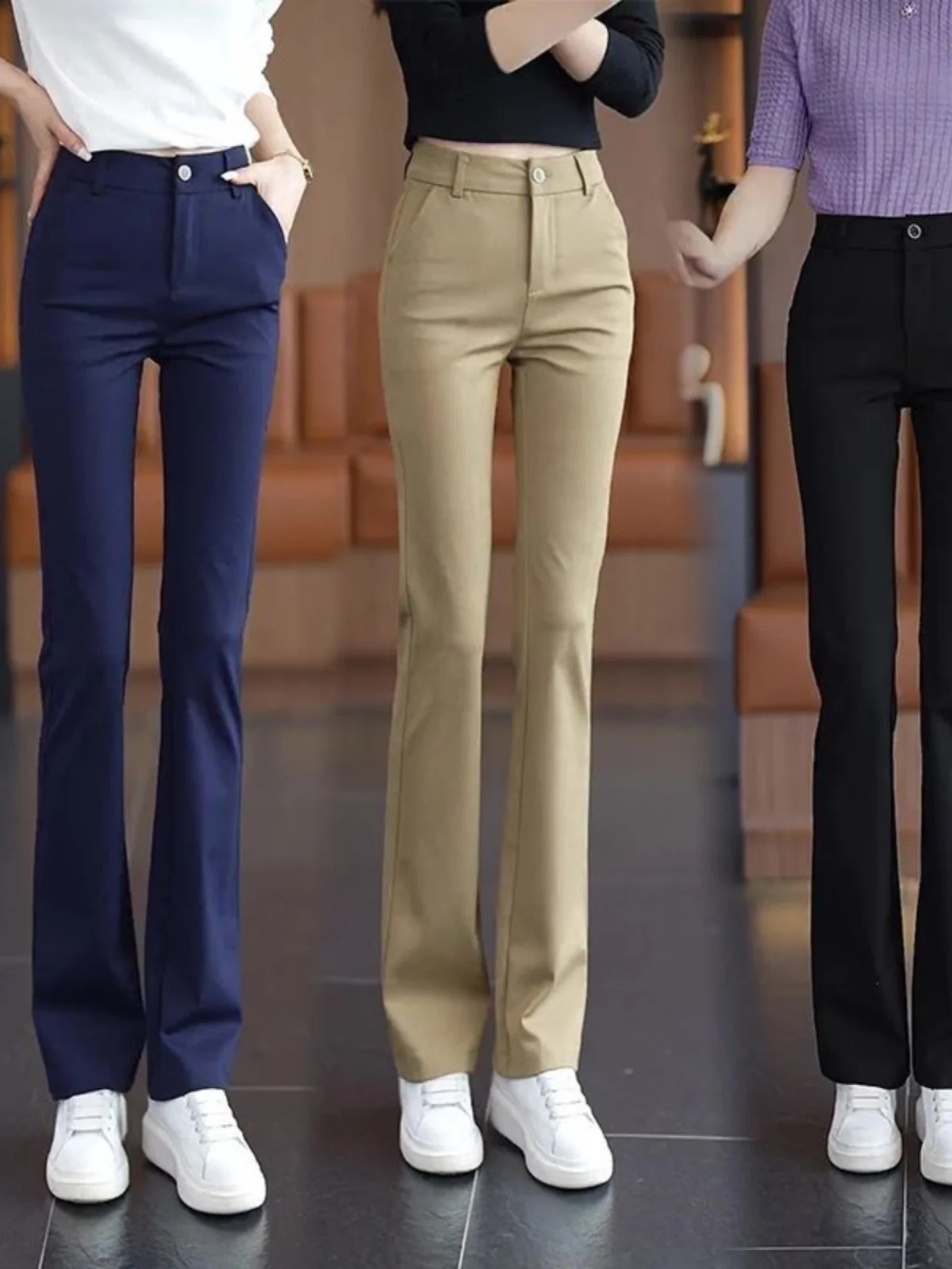 High Waist Wide Leg Suit Pants for Women Autumn New Sle Slimming Trousers Casual Long Pants High Waist Pants Ladies
High Waist Wide Leg Suit Pants for Women Autumn New Sle Slimming Trousers Casual Long Pants High Waist Pants Ladies