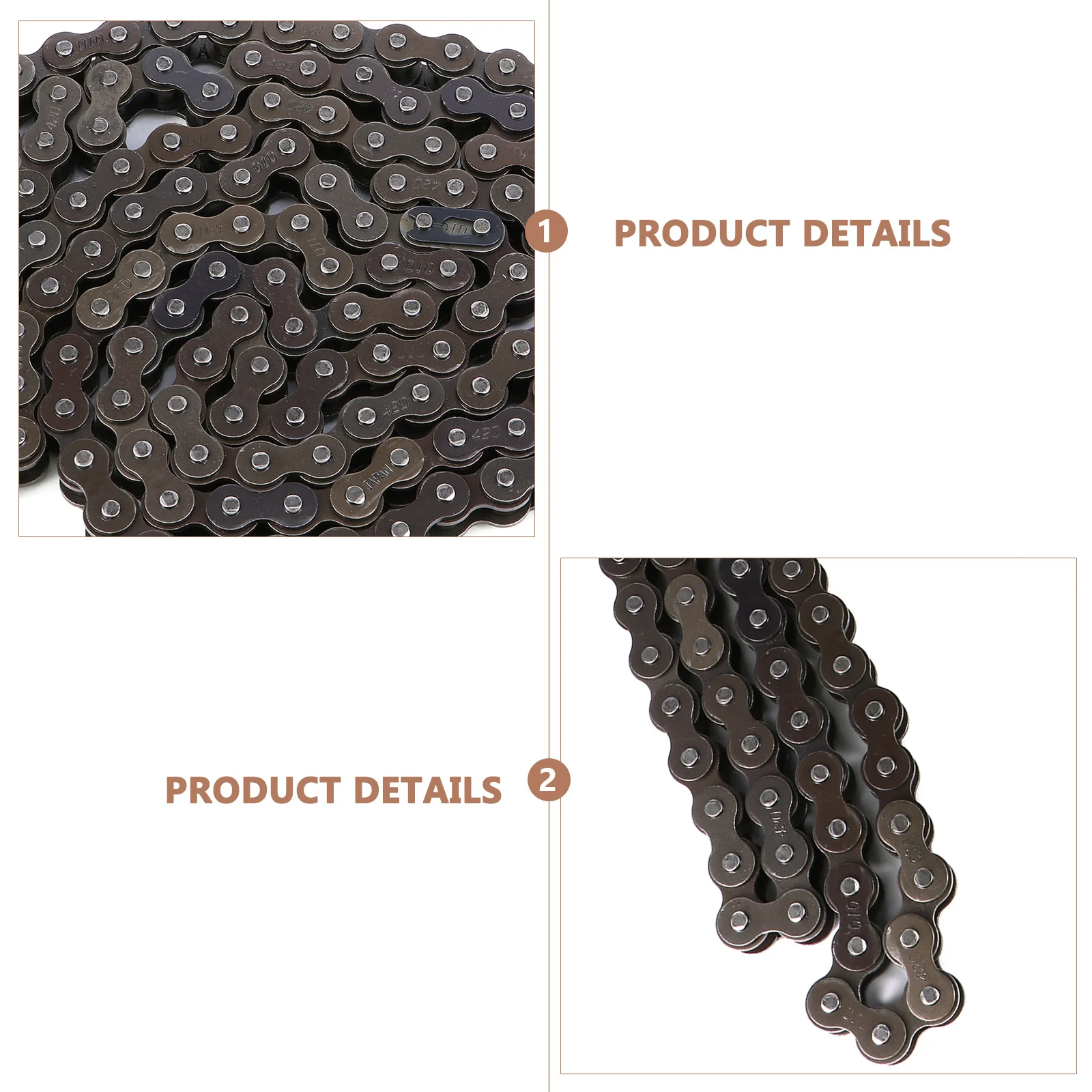 1Set 132-Link Durable Off-Road Motorcycle Chain Rust-Resistant Polished Smooth Surface Replacement Chain for Dirt Bike Atv
1Set 132-Link Durable Off-Road Motorcycle Chain Rust-Resistant Polished Smooth Surface Replacement Chain for Dirt Bike Atv