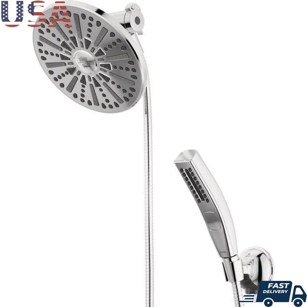 Shower Head and Hand Shower 4-Setting WaterSaver Touch Clean Spray with Pause Feature 72in Stainless Steel Hose Easy Install
Shower Head and Hand Shower 4-Setting WaterSaver Touch Clean Spray with Pause Feature 72in Stainless Steel Hose Easy Install