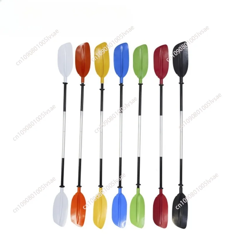 Kayak paddle aluminum alloy pulp can be split into two-section inflatable boat soft and hard boat suitable for 7 colors optional
Kayak paddle aluminum alloy pulp can be split into two-section inflatable boat soft and hard boat suitable for 7 colors optional