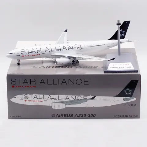 B-333-AC-HLM Avión coleccionable de aleación regalo B-modelos 1:200 Air Canada "StarAlliance" Airbus A330-300 modelo de avión fundido a presión C-GHLM