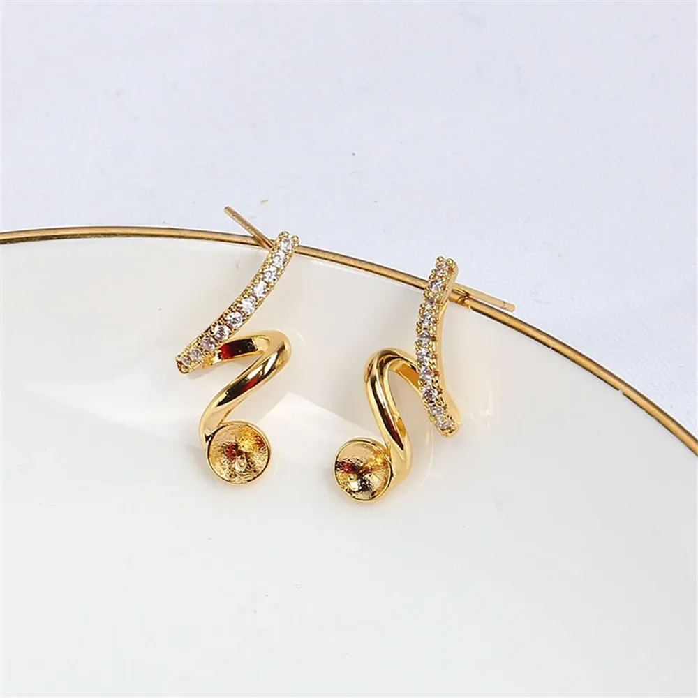 Gold Plated Pearl Earring Settings, DIY Jewelry Making Supplies, Blank Ear Stud Bases for Handmade Accessories, 1pair No Pearl
Gold Plated Pearl Earring Settings, DIY Jewelry Making Supplies, Blank Ear Stud Bases for Handmade Accessories, 1pair No Pearl
