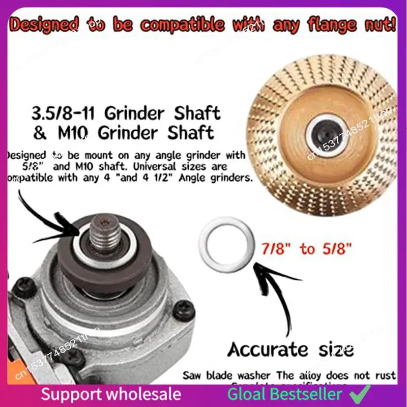 A38M 5 Pack Wood Carving Disc Set Parts For 4Inch Angle Grinder With 5/8Inch Arbor, Angle Grinder Attachments, Woodworking Disc
A38M 5 Pack Wood Carving Disc Set Parts For 4Inch Angle Grinder With 5/8Inch Arbor, Angle Grinder Attachments, Woodworking Disc