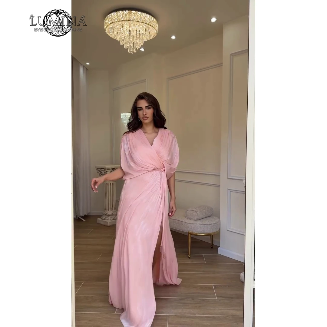 Lumina Custom Made Elegant Gown V-neck Evening Dresses for a Wedding Guest Dress Woman Bespoke Occasion Dresses Medium Length
Lumina Custom Made Elegant Gown V-neck Evening Dresses for a Wedding Guest Dress Woman Bespoke Occasion Dresses Medium Length