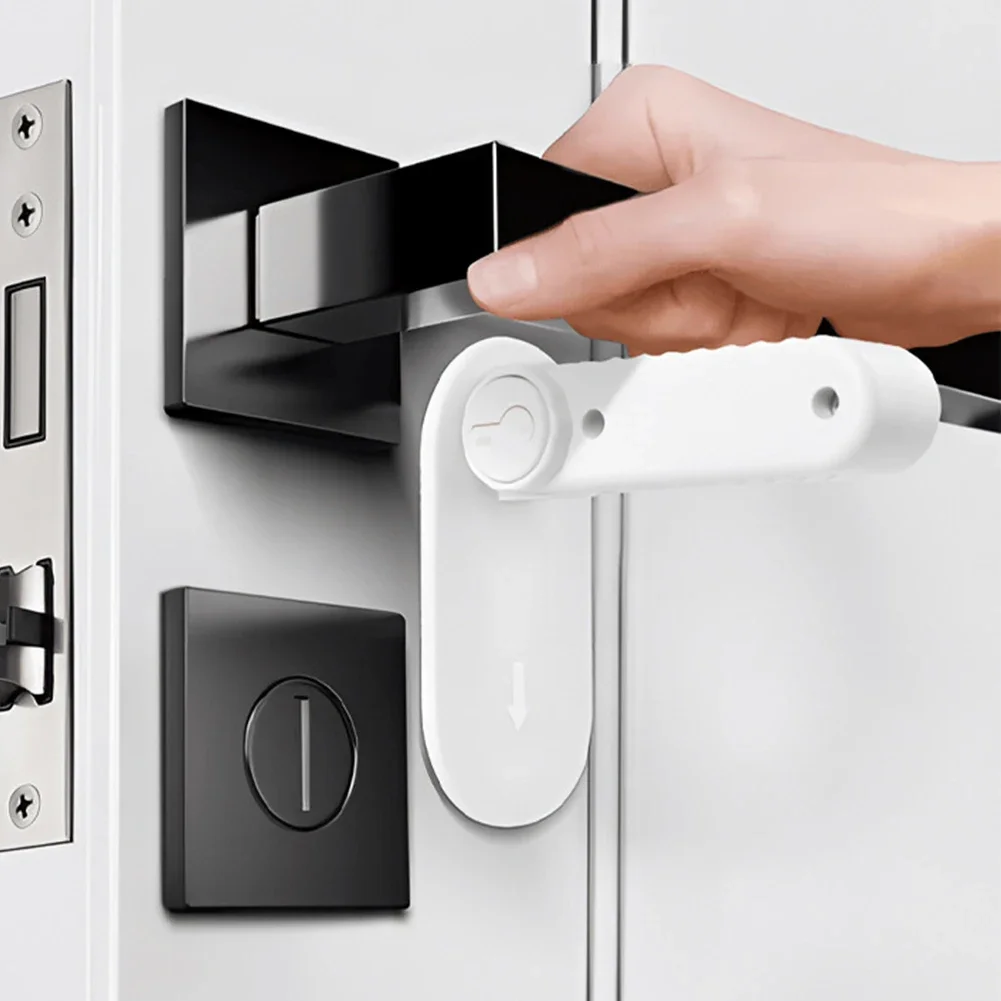 Universal Door Lever Lock, Anti-Open Child Baby Safety Lock, Punch-Free Multifunctional Hidden Button Buckle for Home Security
Universal Door Lever Lock, Anti-Open Child Baby Safety Lock, Punch-Free Multifunctional Hidden Button Buckle for Home Security