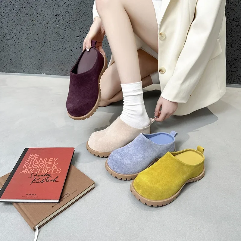 Spring New Retro Casual All-inclusive Muller Shoes Platform Women Lazy One-pedal Single Inner Heightening Bag Head Slippers
Spring New Retro Casual All-inclusive Muller Shoes Platform Women Lazy One-pedal Single Inner Heightening Bag Head Slippers