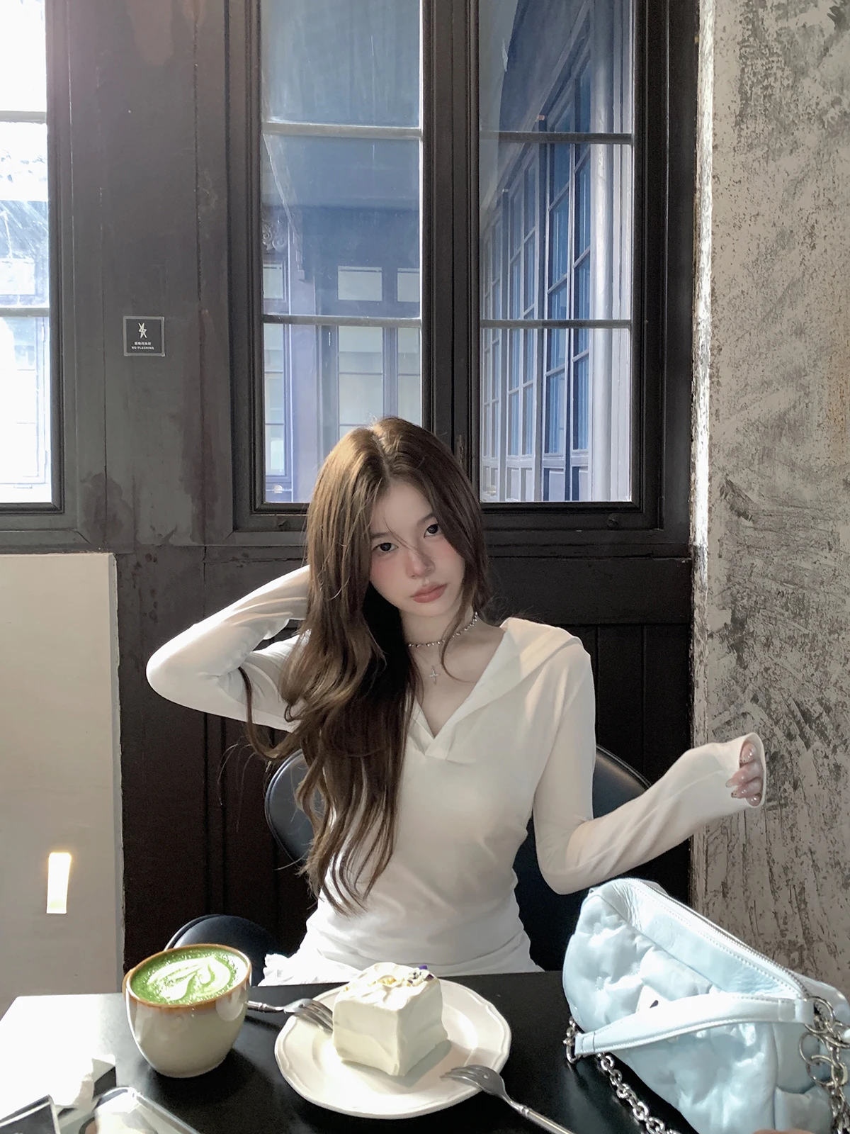 White Long Sve Hoodie Base Tee Women's Early Spring New Sle Top Sasaouni Initial Confion Princ Sle Slim Fit
White Long Sve Hoodie Base Tee Women's Early Spring New Sle Top Sasaouni Initial Confion Princ Sle Slim Fit