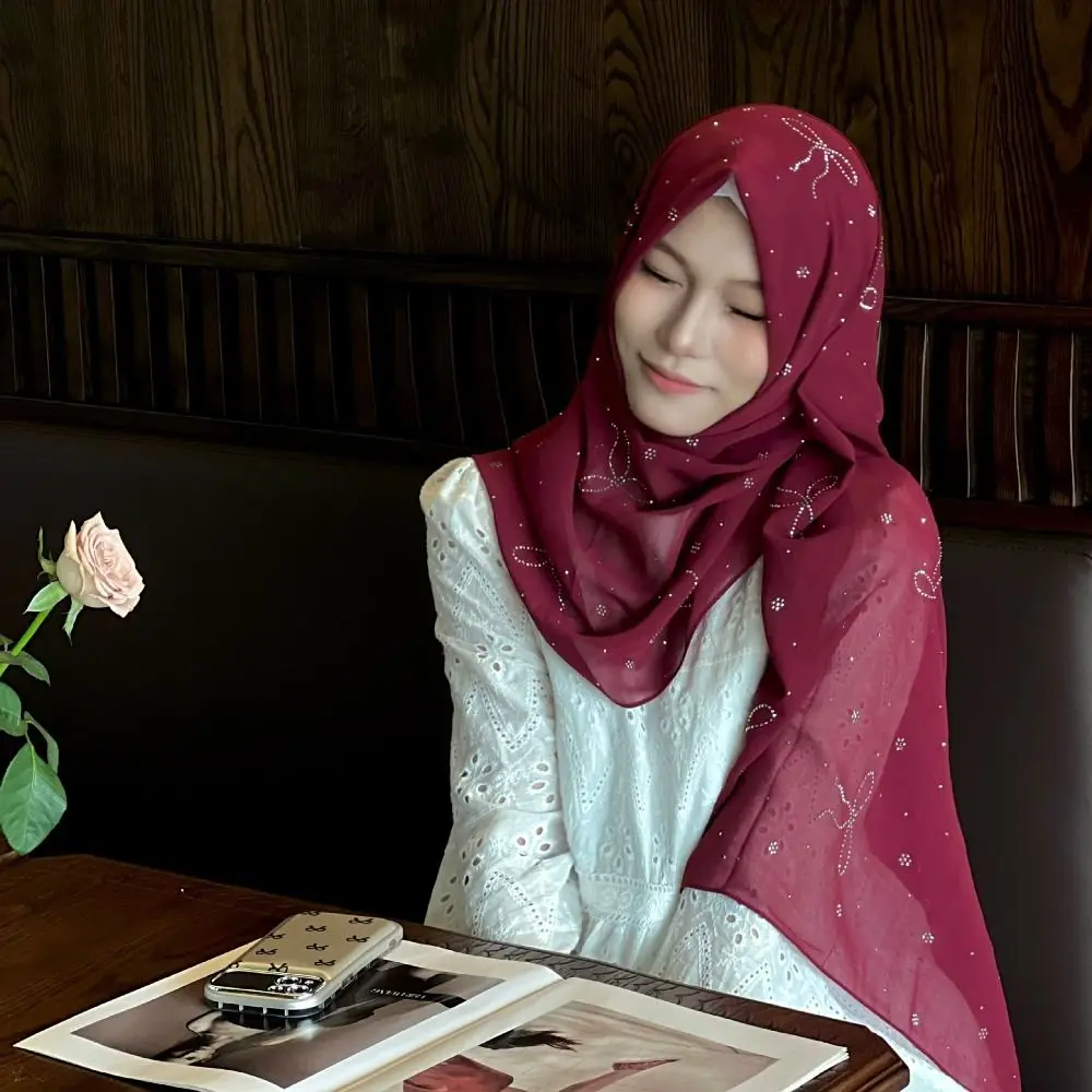 Fashion Elegant Turban Headband Soft Ethnic Crystal Chiffon Hijab Head Wrap Headscarf Hijab Shawls Lady
Fashion Elegant Turban Headband Soft Ethnic Crystal Chiffon Hijab Head Wrap Headscarf Hijab Shawls Lady