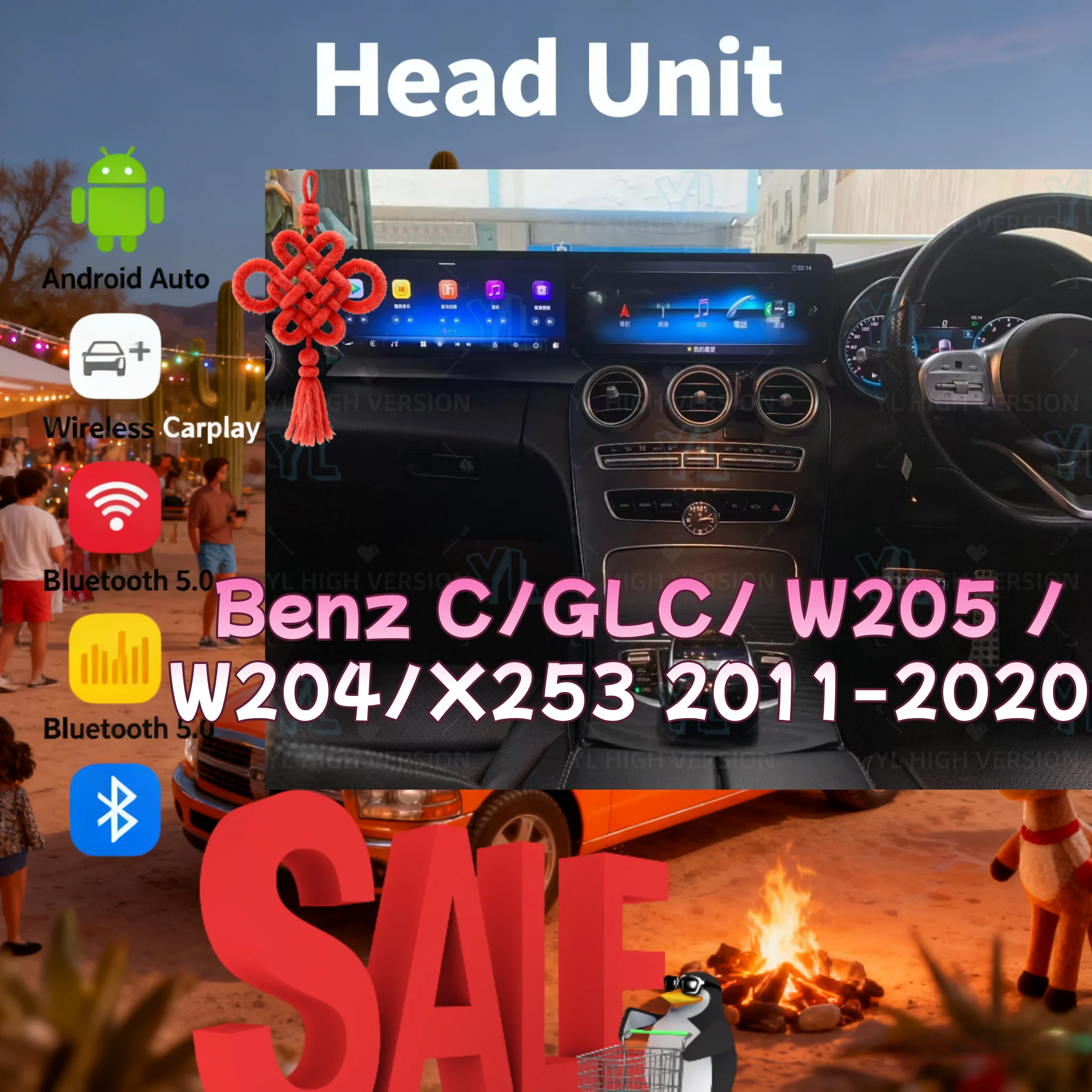 Y Wireless Carplay For Benz GLC C/W205/W204/X253 2011-2020 Android Auto GPS Navi Car Radio Multimedia Video WIFI Head Unit 4G BT
Y Wireless Carplay For Benz GLC C/W205/W204/X253 2011-2020 Android Auto GPS Navi Car Radio Multimedia Video WIFI Head Unit 4G BT