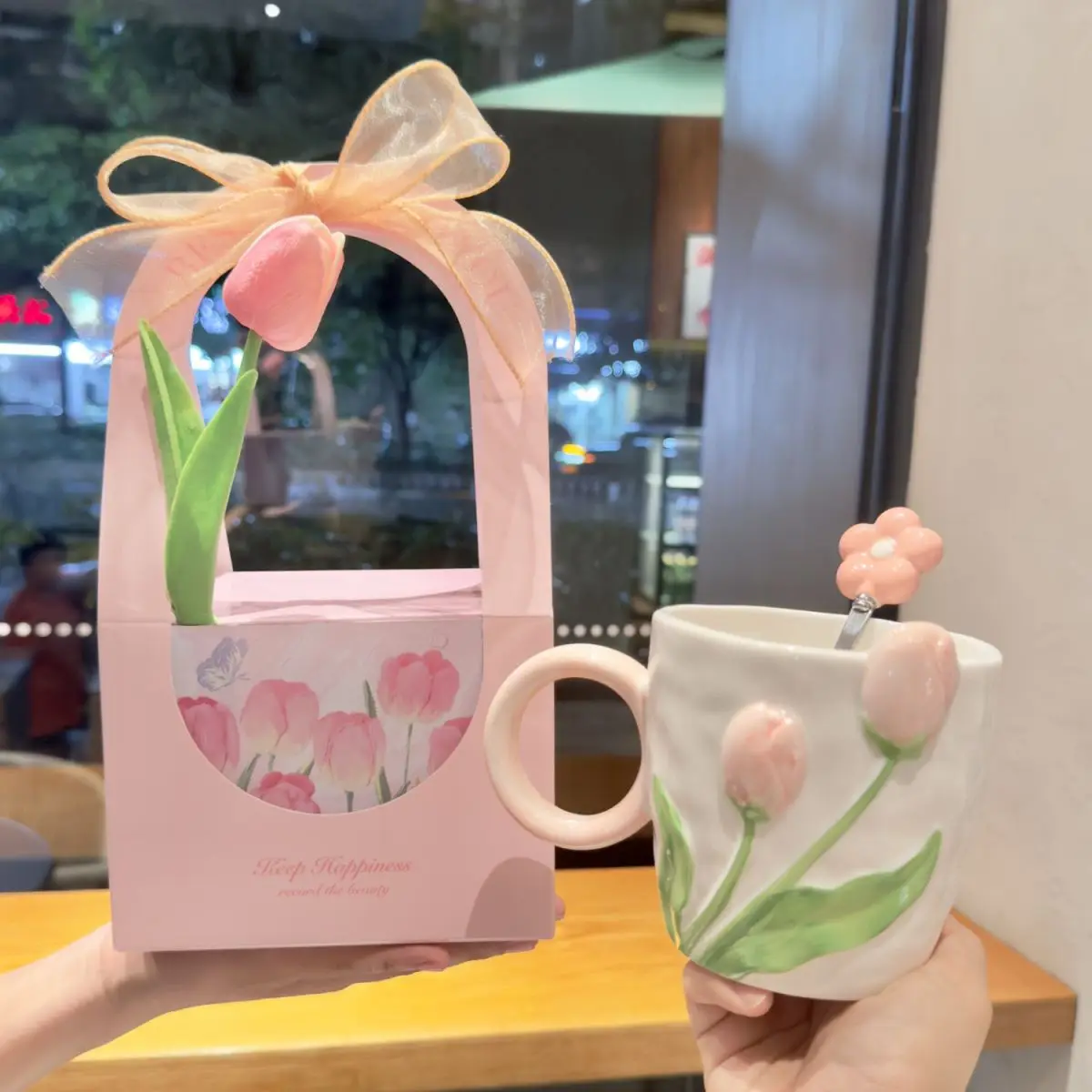 Pink Girl Heart Birthday Gift Tulip Cerc Mug Set Practical Meaningful Present for Girlfriend Sister Cute Fene Design
Pink Girl Heart Birthday Gift Tulip Cerc Mug Set Practical Meaningful Present for Girlfriend Sister Cute Fene Design