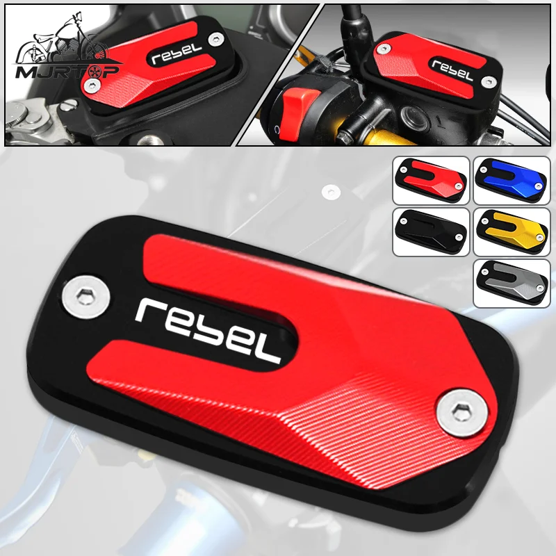 For HONDA Rebel 300 500 rebel 2017-2023 CNC Front Brake Fluid Reservoir Cap Cylinder Tank Cover Oil Cap Motorcycle Accessories
For HONDA Rebel 300 500 rebel 2017-2023 CNC Front Brake Fluid Reservoir Cap Cylinder Tank Cover Oil Cap Motorcycle Accessories