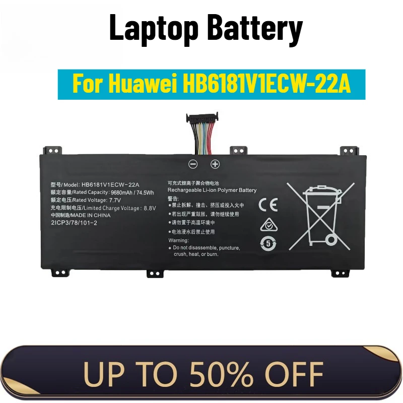 Laptop Battery for Huawei Honor HYLR-WFP9 HYLR-WFQ9 HB6181V1ECW-22A
Laptop Battery for Huawei Honor HYLR-WFP9 HYLR-WFQ9 HB6181V1ECW-22A