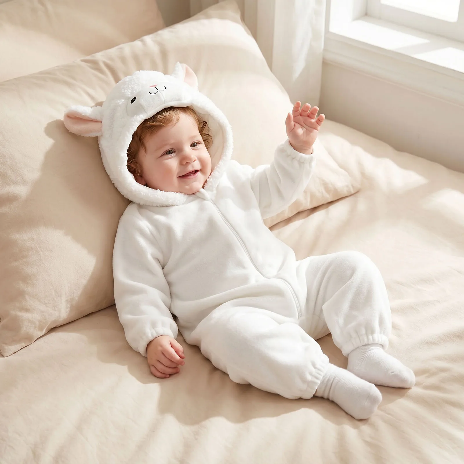2027 Winter Infant Baby Hooded Long-Sleeve Plush Romper Creative Cartoon Animal Themed Zippered Warm Jumpsuit for Party Ovarlls
2027 Winter Infant Baby Hooded Long-Sleeve Plush Romper Creative Cartoon Animal Themed Zippered Warm Jumpsuit for Party Ovarlls