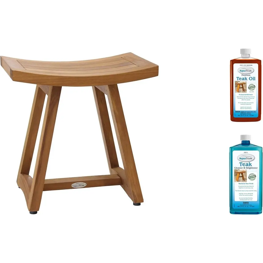 18 Teak Shower Bench with Two-Step Care Kit
18 Teak Shower Bench with Two-Step Care Kit