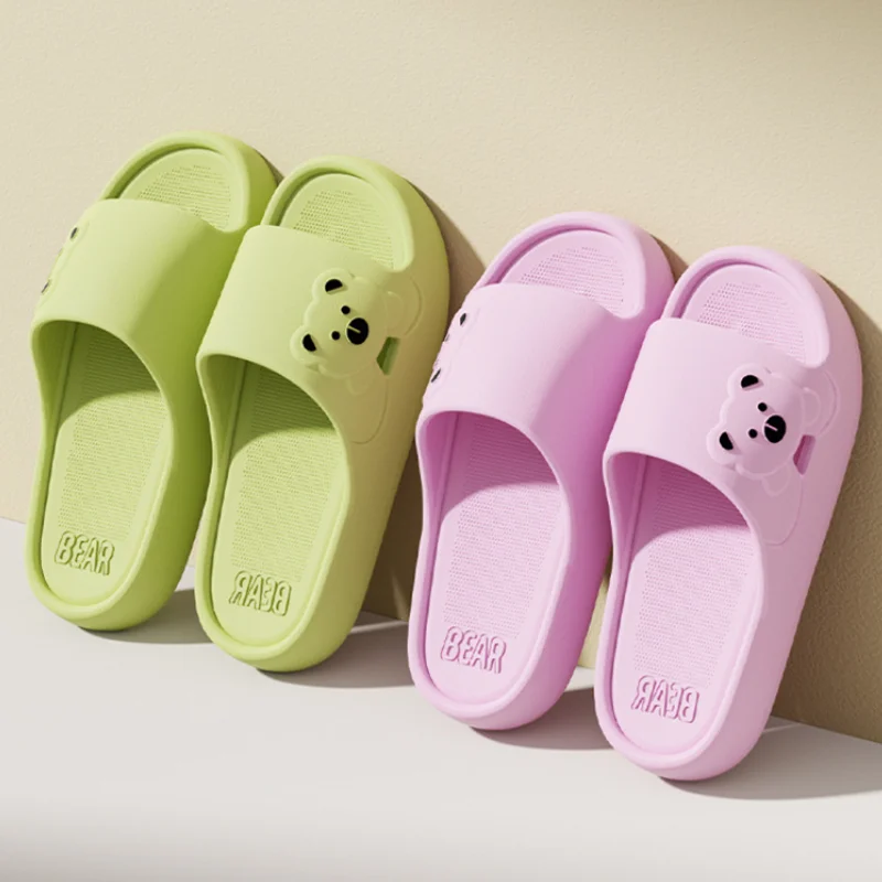 Summer Lovely Cartoon Bear Sandals Women's Candy Color Thick Sole Casual EVA Slippers for Couple Outdoor Lightweight Flat Slide
Summer Lovely Cartoon Bear Sandals Women's Candy Color Thick Sole Casual EVA Slippers for Couple Outdoor Lightweight Flat Slide