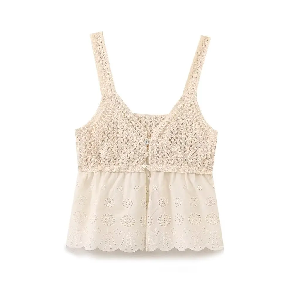 2024 Autumn New Women Clothes European And American Street Style Fashion Hollow Embroidery Stitching Knitted Casual Top
2024 Autumn New Women Clothes European And American Street Style Fashion Hollow Embroidery Stitching Knitted Casual Top