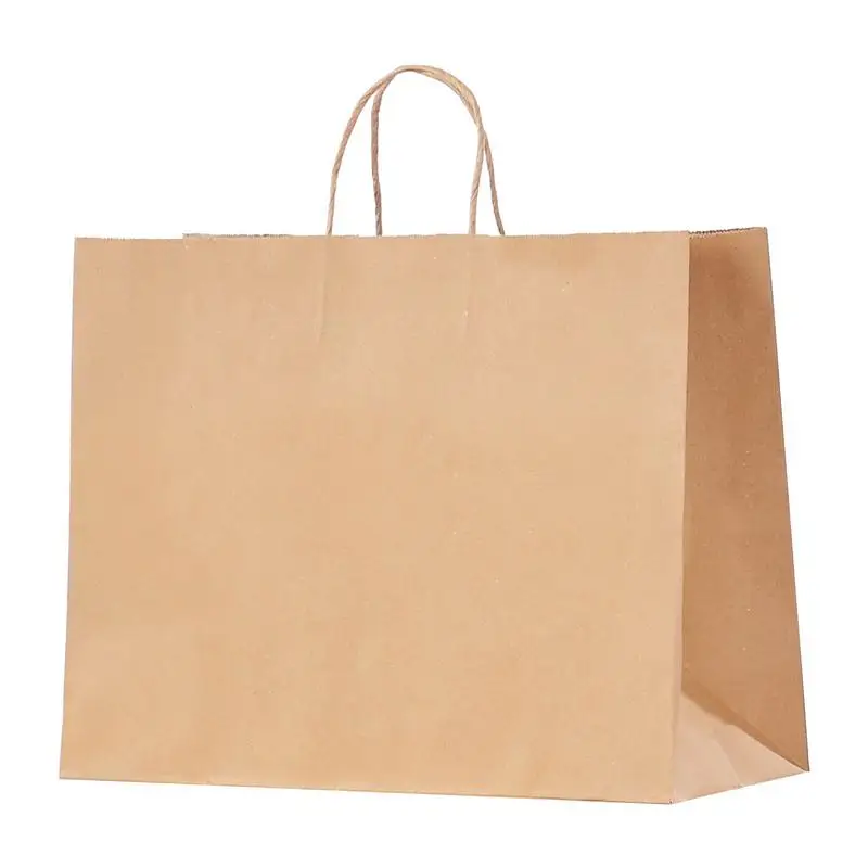 Carrier Totes 16 x 6 x 12 in For Shopping Party Wedding, 50Pcs Large Capacity Bulk Recycled Brown Paper Sacks Reusable Square Bottom Flat Handles Package Packaging Storage Goody Craft Bags
Carrier Totes 16 x 6 x 12 in For Shopping Party Wedding, 50Pcs Large Capacity Bulk Recycled Brown Paper Sacks Reusable Square Bottom Flat Handles Package Packaging Storage Goody Craft Bags