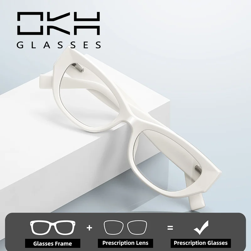 OKH персонализированные очки для близорукости в оправе с защитой от синего света, 2253, высококачественные широкие дужки, маленькая оправа, женская оправа для чтения по рецепту
OKH персонализированные очки для близорукости в оправе с защитой от синего света, 2253, высококачественные широкие дужки, маленькая оправа, женская оправа для чтения по рецепту