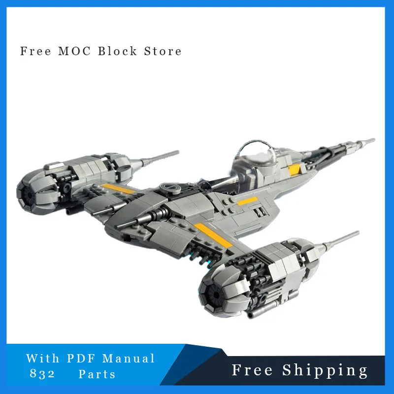 Moc Star Battle Mandalorian's N-1 Starfighter Model Building Block Bricks Diy Creative Assembly Educational Toys Gift 832 Parts
Moc Star Battle Mandalorian's N-1 Starfighter Model Building Block Bricks Diy Creative Assembly Educational Toys Gift 832 Parts