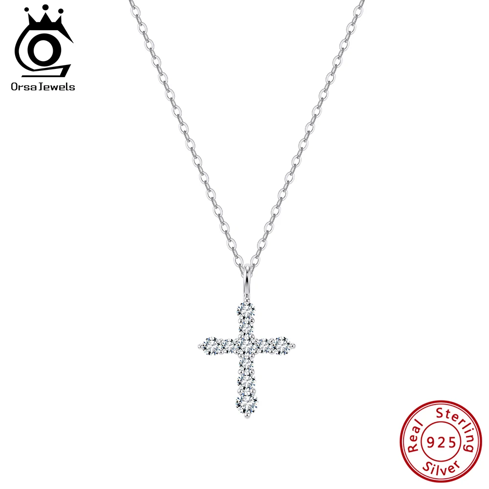 ORSA JEWELS Exquisite 925 Sterling Silver D Color VVS Moissanite Diamand Pendant Necklace for Women Wedding Jewelry MON15
ORSA JEWELS Exquisite 925 Sterling Silver D Color VVS Moissanite Diamand Pendant Necklace for Women Wedding Jewelry MON15