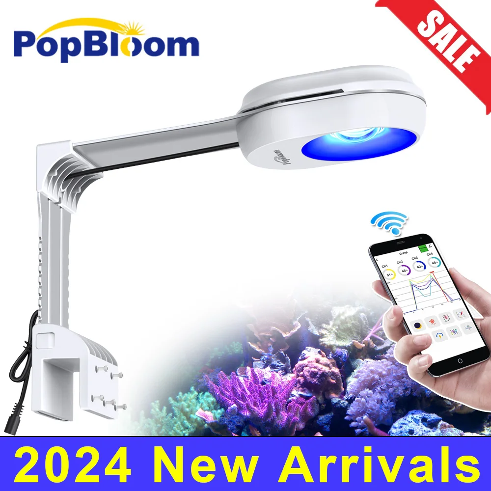 PopBloom-WiFi Aquarium LED Aquarium Light Program Seawater Lamp for Coral,Reef Nano Aquarium Fish Tank,App Control, Beta version
PopBloom-WiFi Aquarium LED Aquarium Light Program Seawater Lamp for Coral,Reef Nano Aquarium Fish Tank,App Control, Beta version