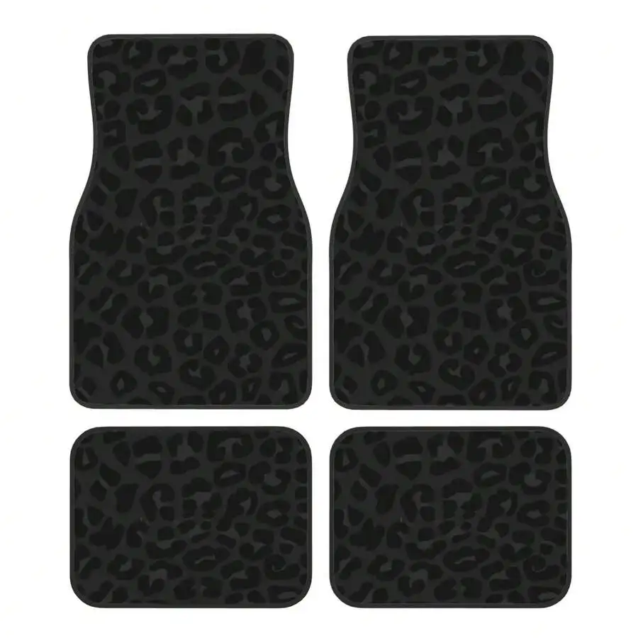 Leopard Print Black Charcoal Grey 4-Piece All Weather Floor Mats Universal Fit For SUV Truck Van
Leopard Print Black Charcoal Grey 4-Piece All Weather Floor Mats Universal Fit For SUV Truck Van
