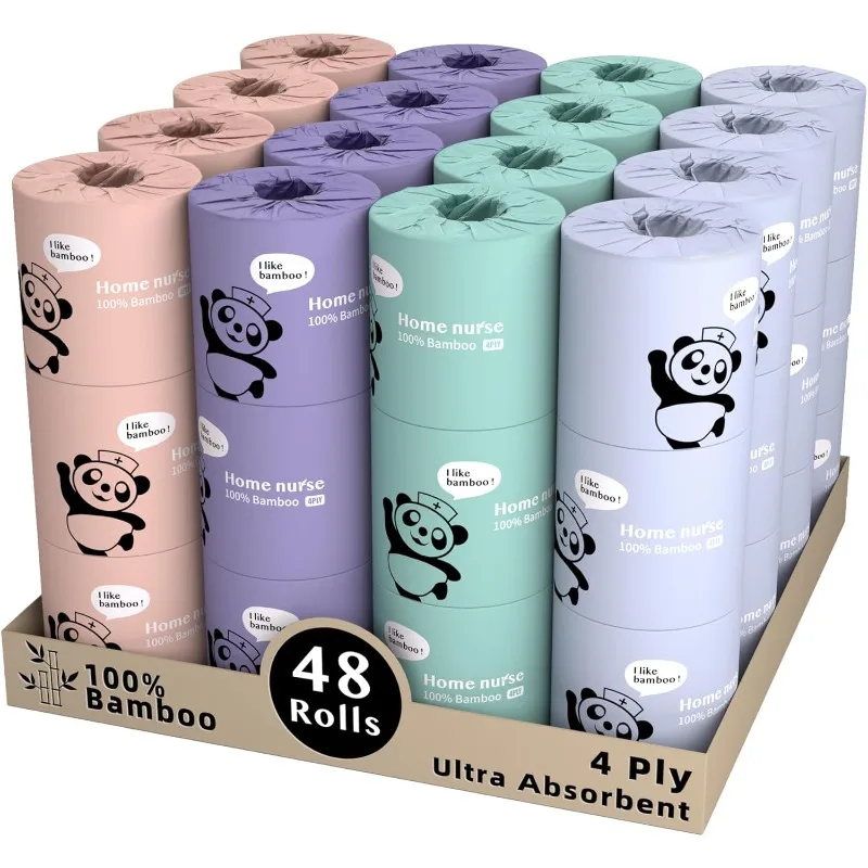 100% Unbleached Bamboo Toilet Paper, 4-ply 48 Rolls, Organic Natural Plant Toilet Paper Non Toxic, PFA Free, No Chemical, Tree f
100% Unbleached Bamboo Toilet Paper, 4-ply 48 Rolls, Organic Natural Plant Toilet Paper Non Toxic, PFA Free, No Chemical, Tree f