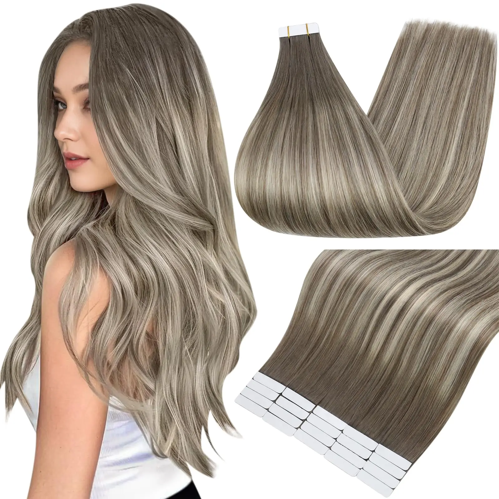 20pcs 100% Human Hair Tape In Extensions Remy 12-26 inch Ultra Thin Weft For Long Lasting Wear
20pcs 100% Human Hair Tape In Extensions Remy 12-26 inch Ultra Thin Weft For Long Lasting Wear