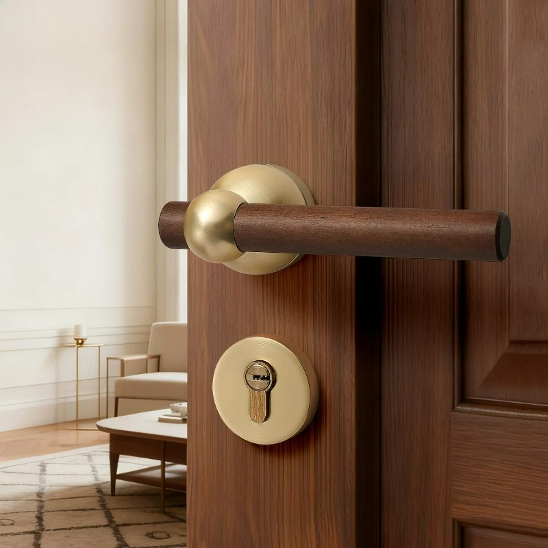 Middle Ancient Style Walnut Wood Interior Door Lock, Household Bedroom Silent/magnetic Universal Door Handle Lock
Middle Ancient Style Walnut Wood Interior Door Lock, Household Bedroom Silent/magnetic Universal Door Handle Lock