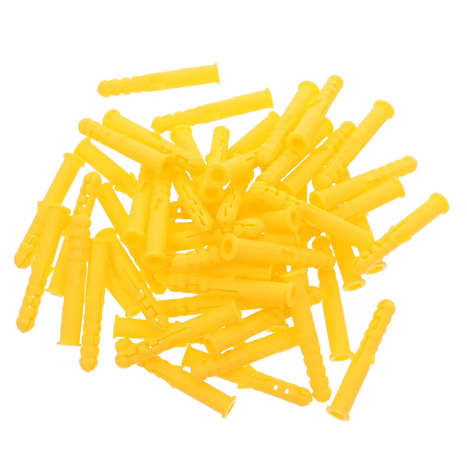200Pcs Wall Plugs Tube Kit Yellow Ribbed Plastic Anchors for Drywall Expansion High Impact Resistance No Cracks Guaranteed
200Pcs Wall Plugs Tube Kit Yellow Ribbed Plastic Anchors for Drywall Expansion High Impact Resistance No Cracks Guaranteed