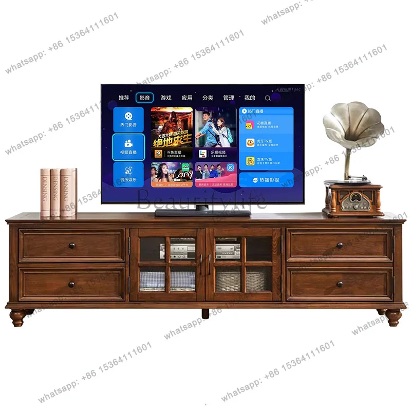 White toon wood all solid wood American 1.8 meters small apartment storage floor cabinet video cabinet 2 meters T287
White toon wood all solid wood American 1.8 meters small apartment storage floor cabinet video cabinet 2 meters T287