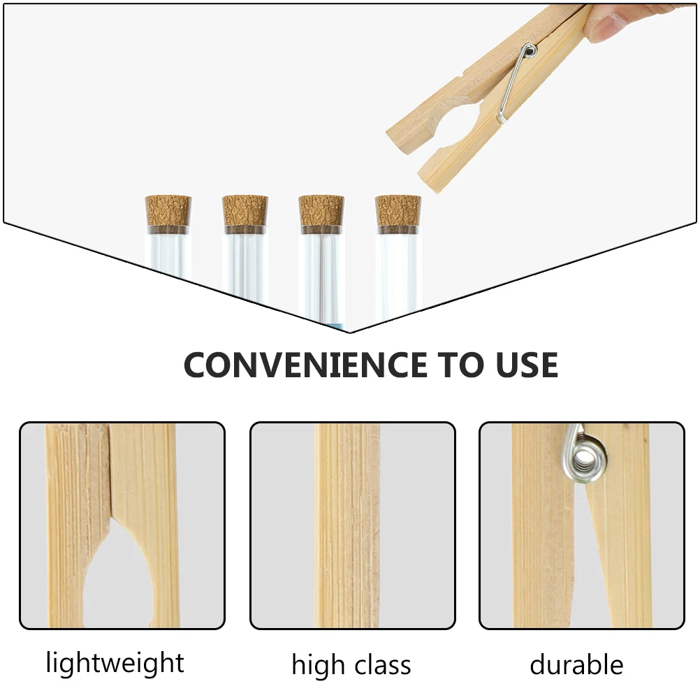 20 Pcs Test Tube Clip Experiment Accessory Tubes Rack Holder for Parts Wooden Bamboo
20 Pcs Test Tube Clip Experiment Accessory Tubes Rack Holder for Parts Wooden Bamboo