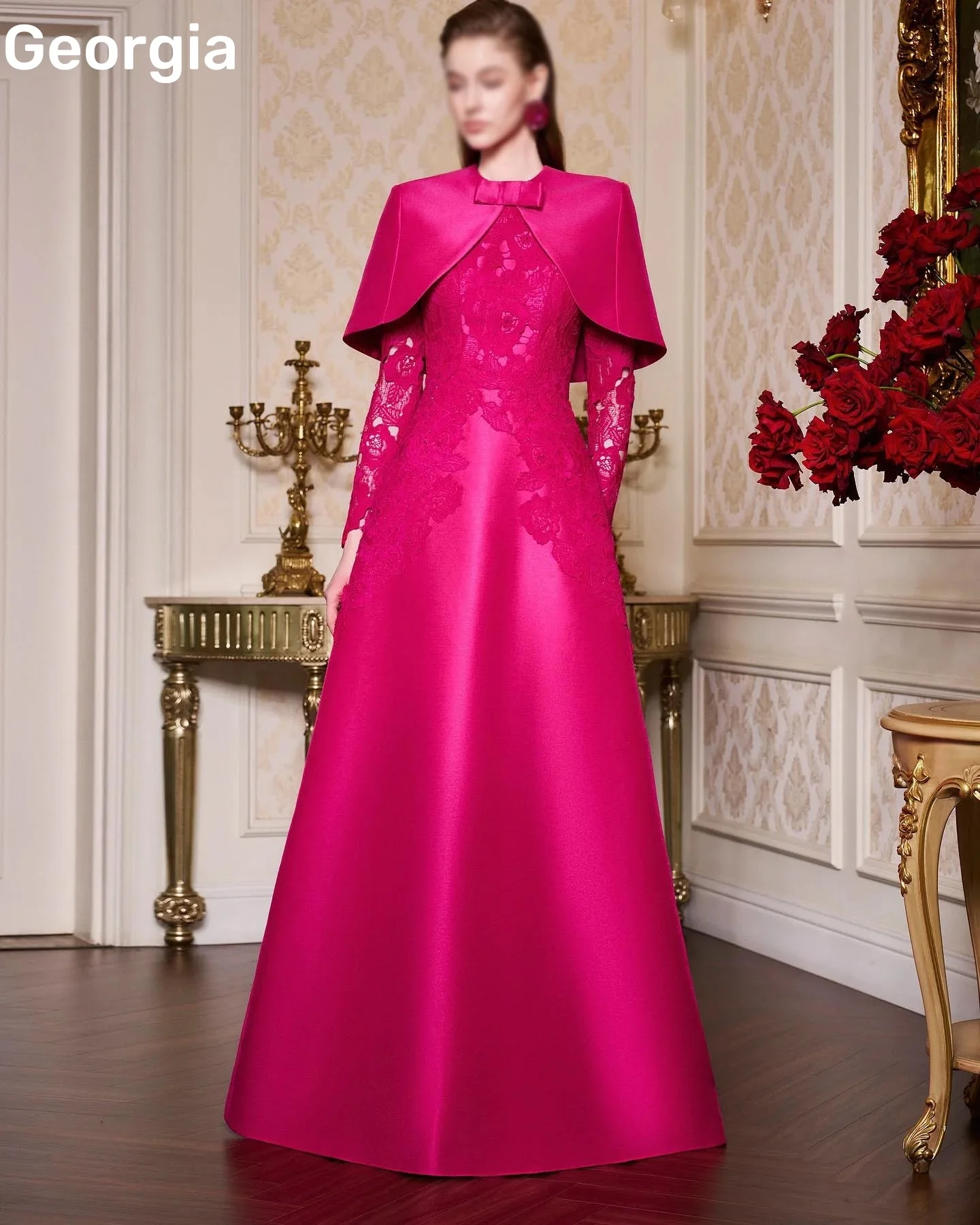 Customized Evening Dresses A-Line Scoop Neckline Floor-Length Wedding Dress Beadings Zipper Up Long Sleeves Luxury Evening Dress
Customized Evening Dresses A-Line Scoop Neckline Floor-Length Wedding Dress Beadings Zipper Up Long Sleeves Luxury Evening Dress