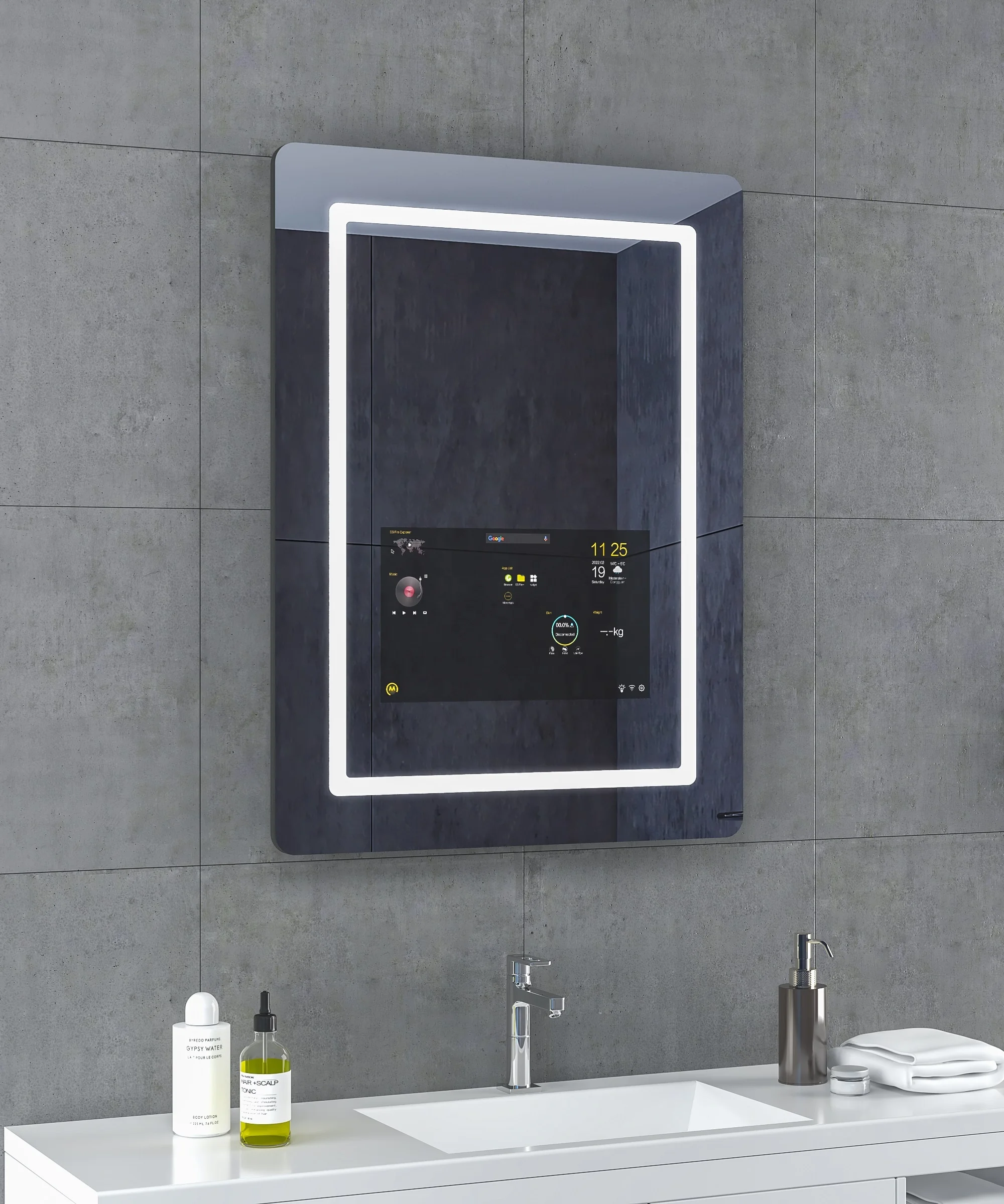 Wholesale Android 11 LED Smart Mirror TV For Home Hotel Modern IP65 Waterproof Bathroom Mirror Illuminated Touch Screen Rich
Wholesale Android 11 LED Smart Mirror TV For Home Hotel Modern IP65 Waterproof Bathroom Mirror Illuminated Touch Screen Rich