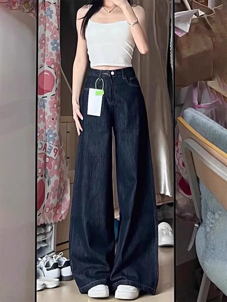 High Waist Wide Leg Jeans Women's Straight Cut Denim Pants Spring Casual High Waist Long Trousers for Pear Shaped Body Slimming
High Waist Wide Leg Jeans Women's Straight Cut Denim Pants Spring Casual High Waist Long Trousers for Pear Shaped Body Slimming