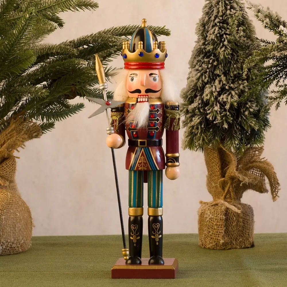 Merry Christmas Vintage Christmas Nutcracker Painted King Soldier Doll Handicraft 30cm Handcraft Figurine Office Decor
Merry Christmas Vintage Christmas Nutcracker Painted King Soldier Doll Handicraft 30cm Handcraft Figurine Office Decor