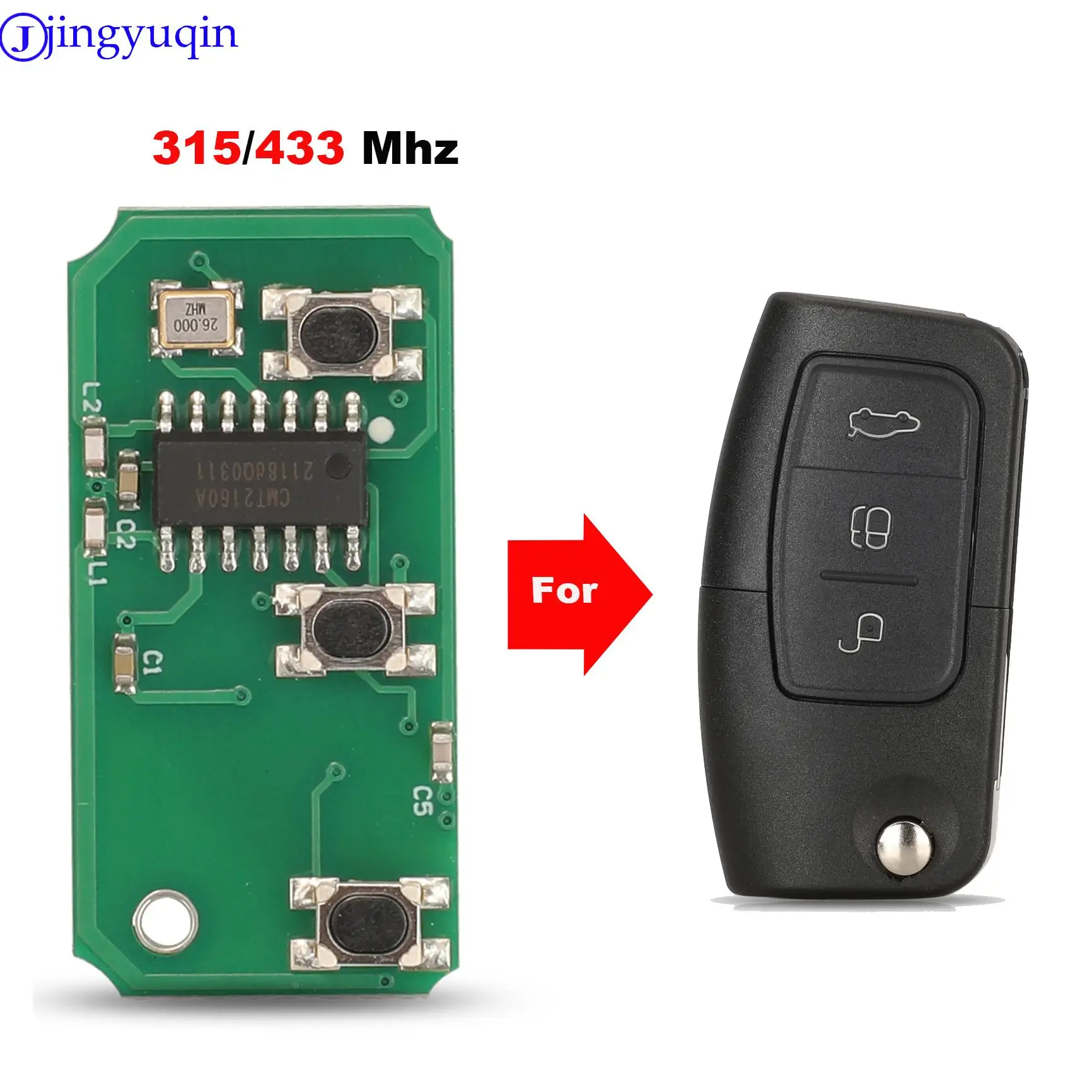 jingyuqin 10p ASK 433Mhz Car Remote Key Circuit Board Electronic For Ford Focus Fiesta C-Max S-Max Ka Mondeo Galaxy
jingyuqin 10p ASK 433Mhz Car Remote Key Circuit Board Electronic For Ford Focus Fiesta C-Max S-Max Ka Mondeo Galaxy