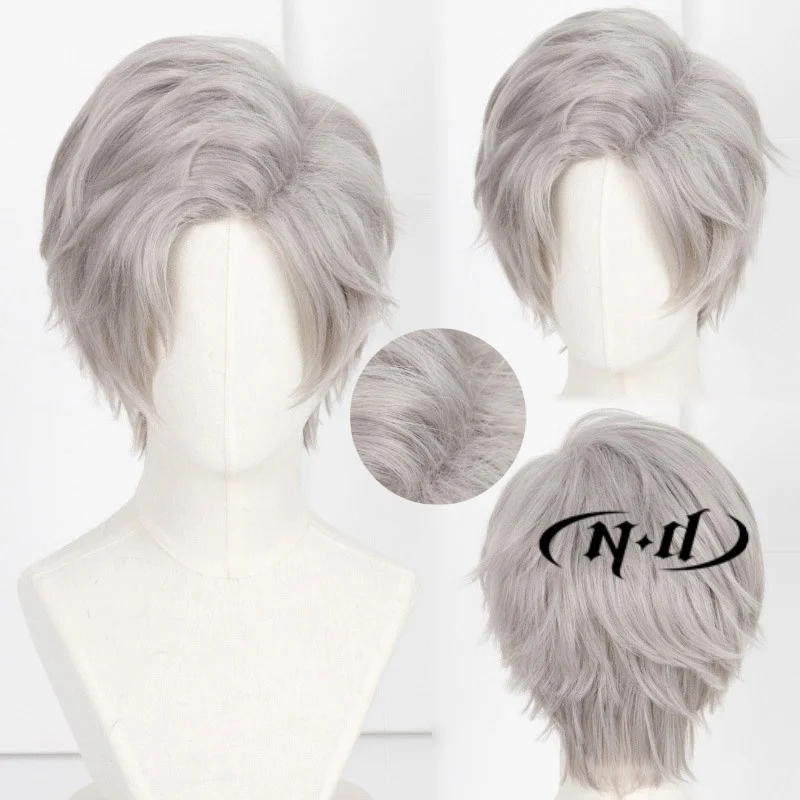ND Sylus Game Love and Deepspace Cosplay Short Grey Hair Wigs Heat Resistant Kanekalon Synthetic Hair for Game Halloween Theme
ND Sylus Game Love and Deepspace Cosplay Short Grey Hair Wigs Heat Resistant Kanekalon Synthetic Hair for Game Halloween Theme