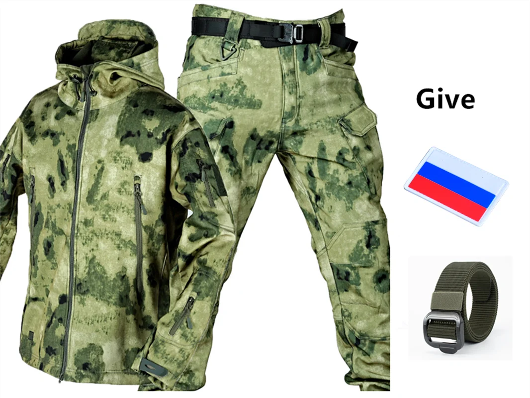 Present RUS Medal Soft Shell Winter Thickened Plush Waterproof Special Tactical Training Breathable Windproof Charging Suit
Present RUS Medal Soft Shell Winter Thickened Plush Waterproof Special Tactical Training Breathable Windproof Charging Suit