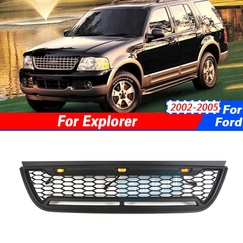 Racing grill with LED lights Perfect Match Front Hood Bumper Grille Racing Grill For FORD EXPLORER 2002 2003 2004 2005
Racing grill with LED lights Perfect Match Front Hood Bumper Grille Racing Grill For FORD EXPLORER 2002 2003 2004 2005