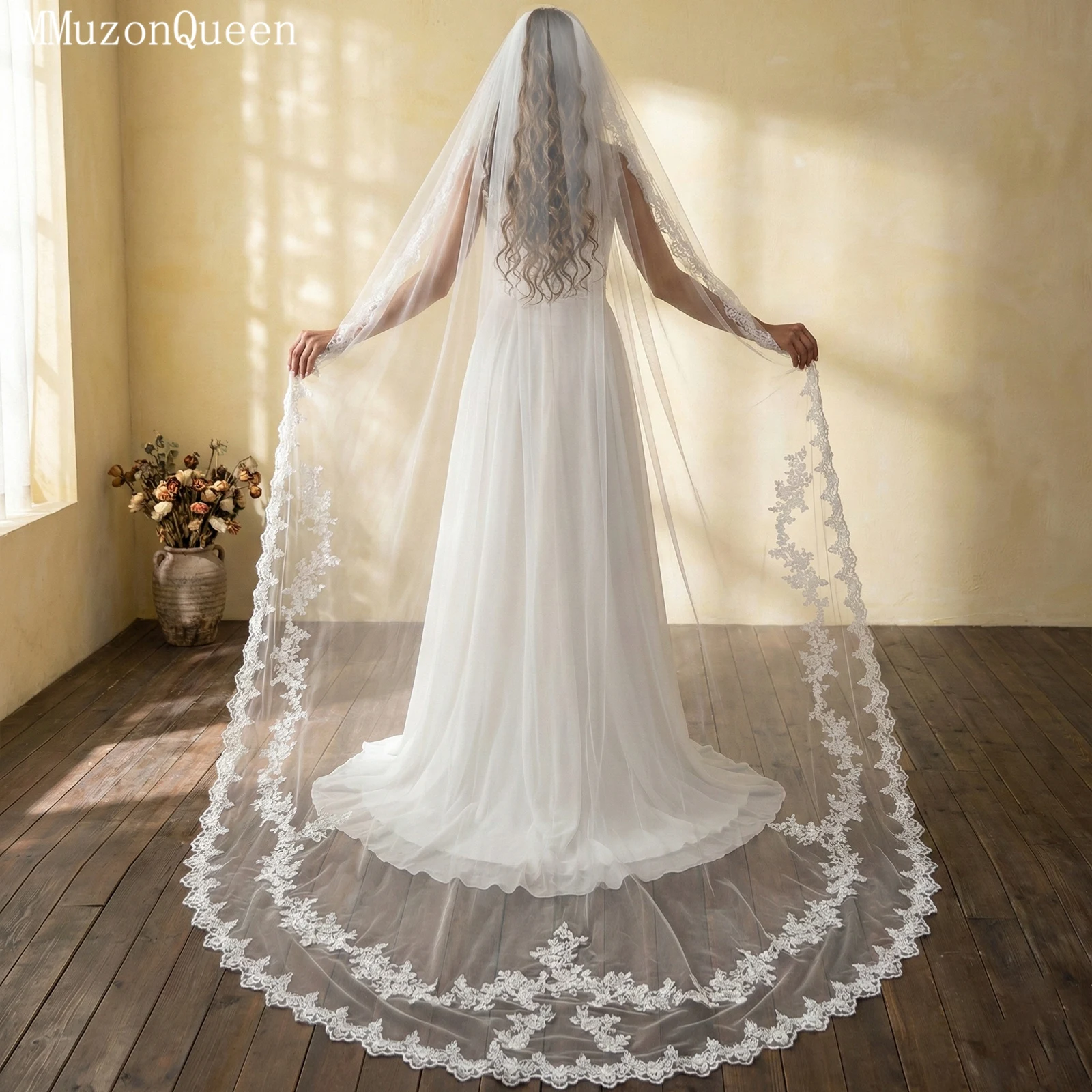 TOPQUEEN Voile MariéE Длинная испанская кружевная мантилья-вуаль для невесты, свадебные аксессуары, роскошная свадебная вуаль V110
TOPQUEEN Voile MariéE Длинная испанская кружевная мантилья-вуаль для невесты, свадебные аксессуары, роскошная свадебная вуаль V110