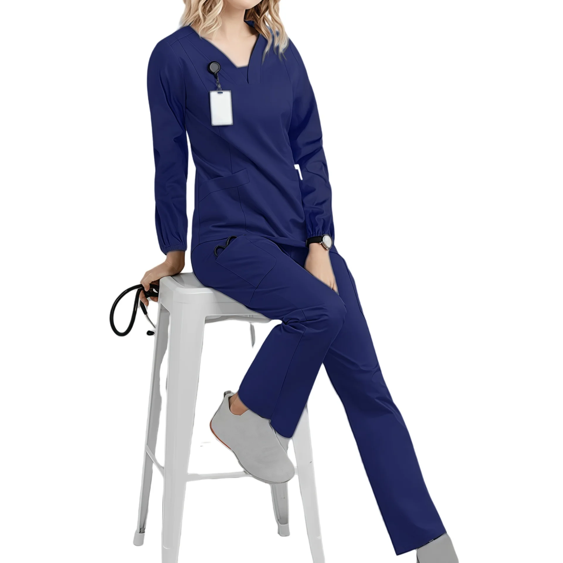 Hot Selling Women's Long Sleeved Operating Room Doctors' Hand Wash Split Body Clothes, Oral Beauty Set
Hot Selling Women's Long Sleeved Operating Room Doctors' Hand Wash Split Body Clothes, Oral Beauty Set
