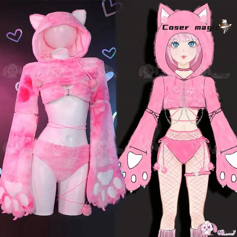 Аниме Kawaii Розовый Кот Плюшевые Пижамы Косплей Костюм Для Хэллоуина Рождественский Фестиваль Вечеринка Ежедневно Модные ролевые игры
Аниме Kawaii Розовый Кот Плюшевые Пижамы Косплей Костюм Для Хэллоуина Рождественский Фестиваль Вечеринка Ежедневно Модные ролевые игры